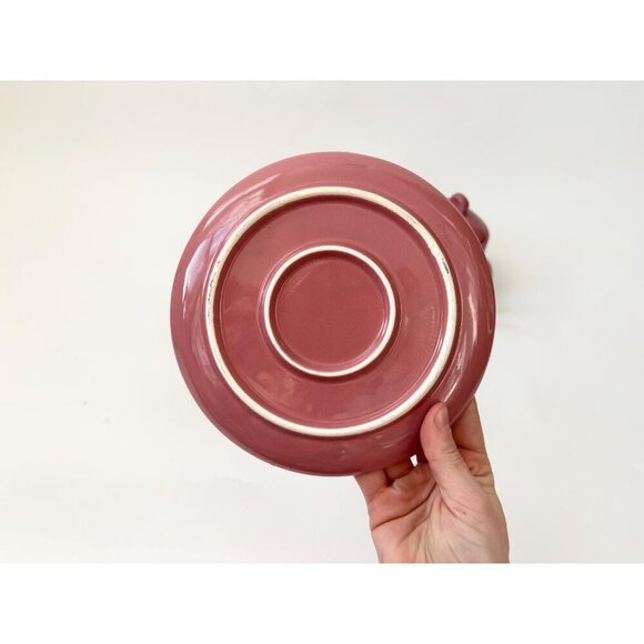 Midcentury Mauve | Pink Full Tea or Coffee w Sugar & Creamer Pottery Vintage Set - Picture 8 of 9